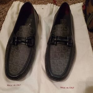 Salvatore ferragamo gancini moccasin loafers